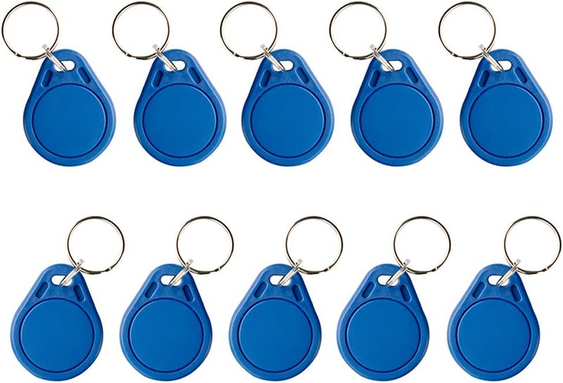 MINDRFID RFID Key fob 13.56MHz F08 Token Key Tags for Access Control System (Blue) - Image 2